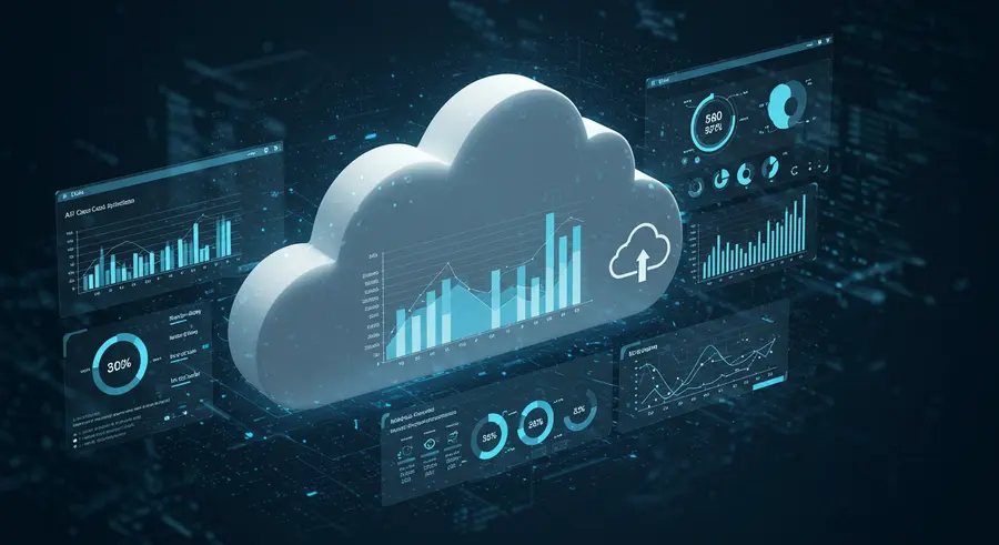 AI-driven cloud cost optimization with data visualizations